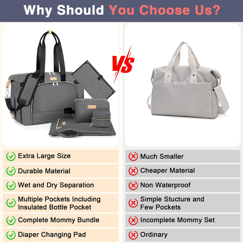 ITIEZY diaper bag tote luggage sleeve for easy travel
