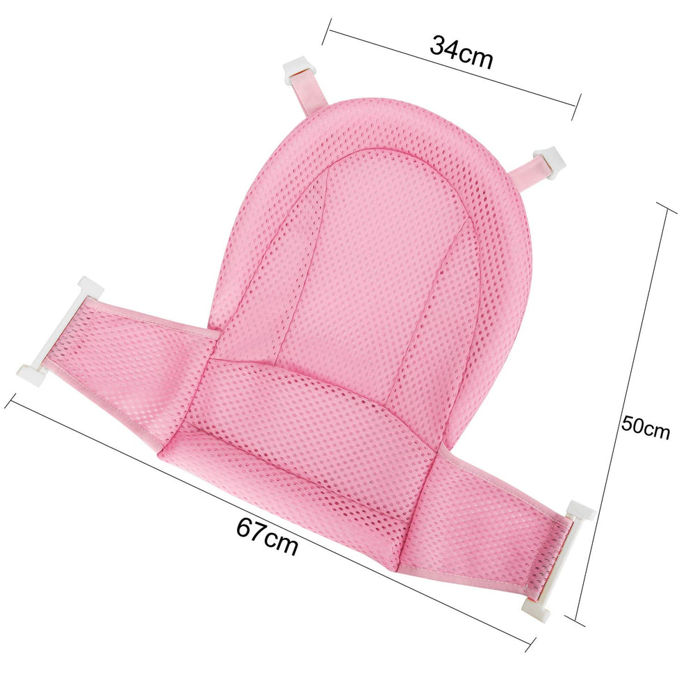 ITODA bath sling for infant with adjustable length supports safe, growing bath experiences