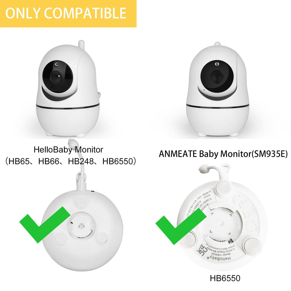 iTODOS baby monitor mount with ANMEATE SM935E compatibility enables easy cradle positioning.