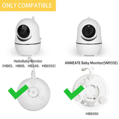 Itodos baby monitor mount clip on crib demonstrates secure bedside positioning.