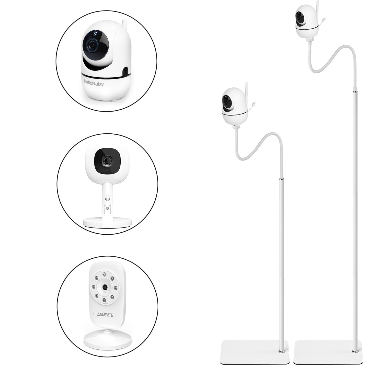 iTODOS heavy-duty base floor stand providing stable monitor placement