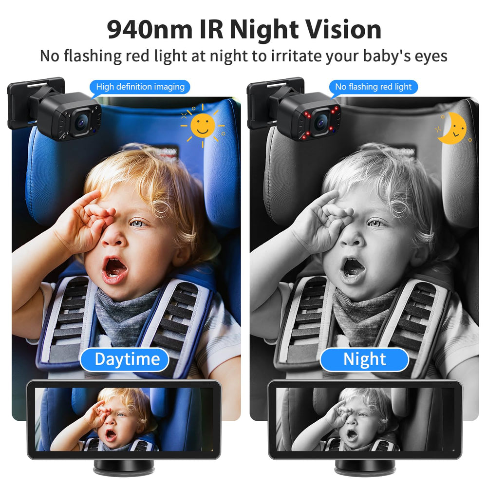 Itomoro 6.8-inch display view angles for easy monitoring