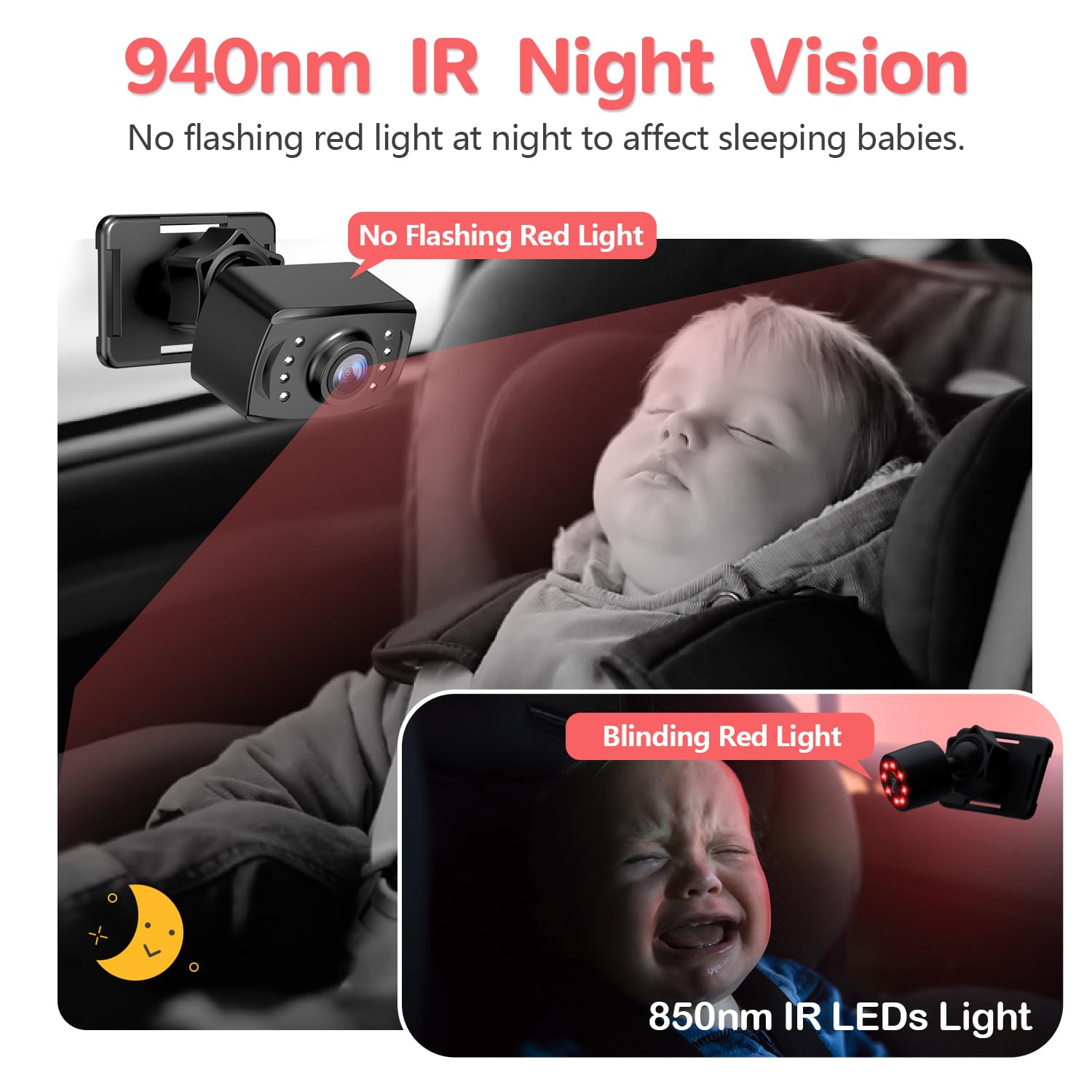 Itomoro night vision enables clear rear view in low light without glare.