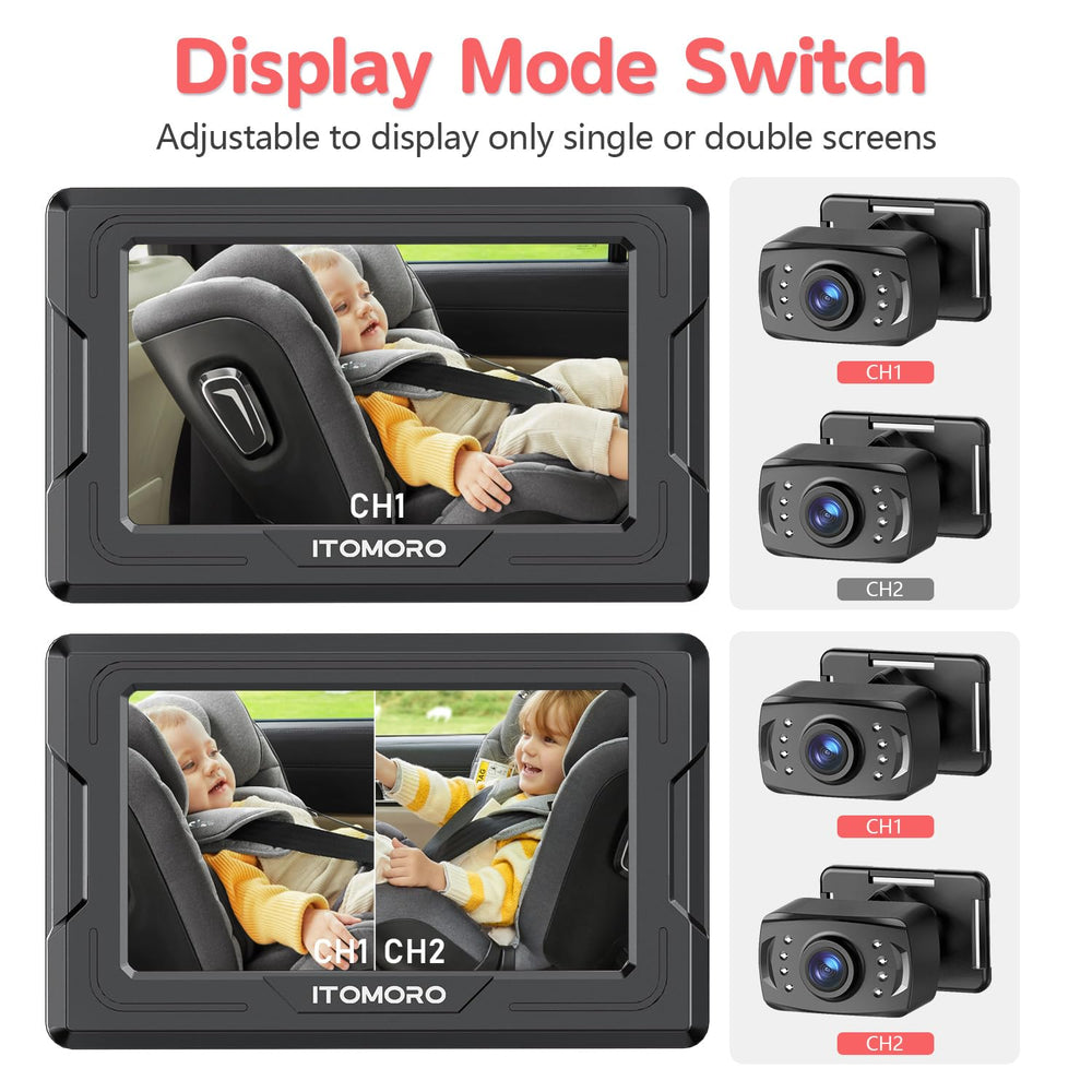 Itomoro easy install with stable mounting on the headrest for smooth driving.