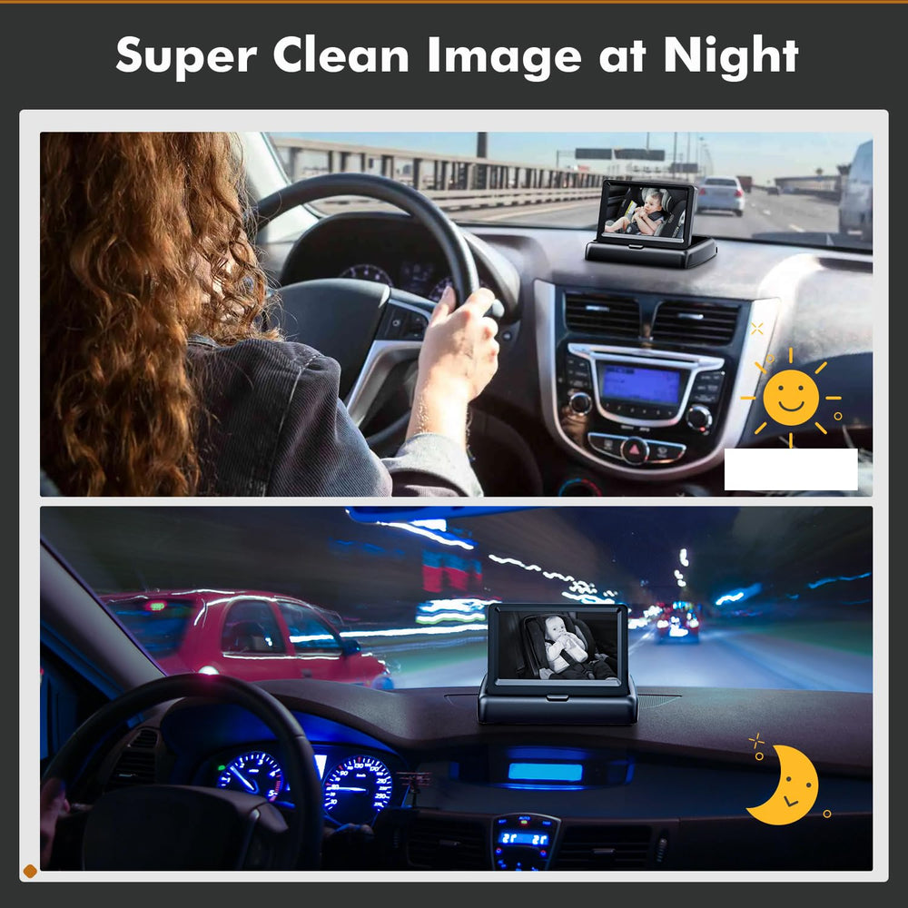Itomoro Baby Car Camera stable feed reduces shake during car rides.