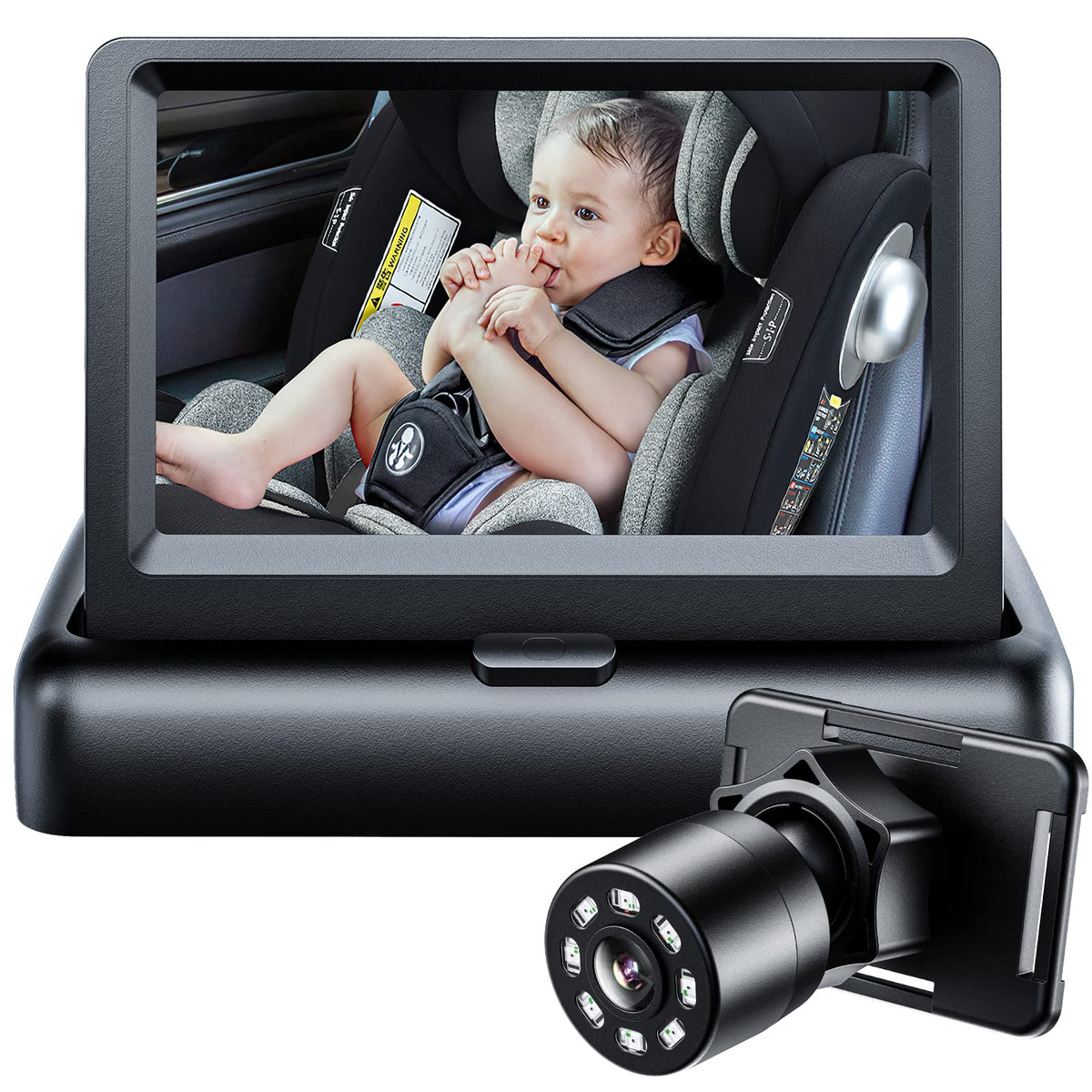 Itomoro baby car mirror center console view keeps you aware of baby with effortless driving.