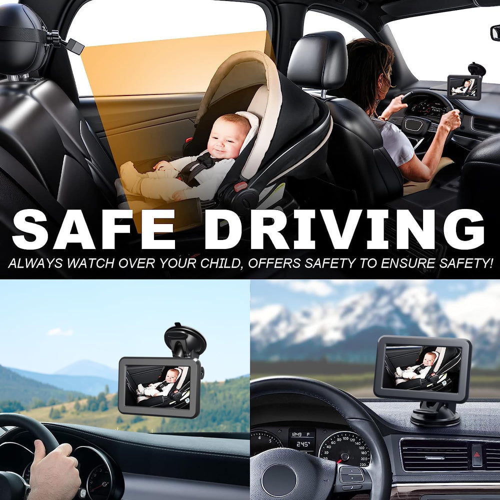 Itomoro night-vision baby car monitor ensures visibility in low light for peace of mind.