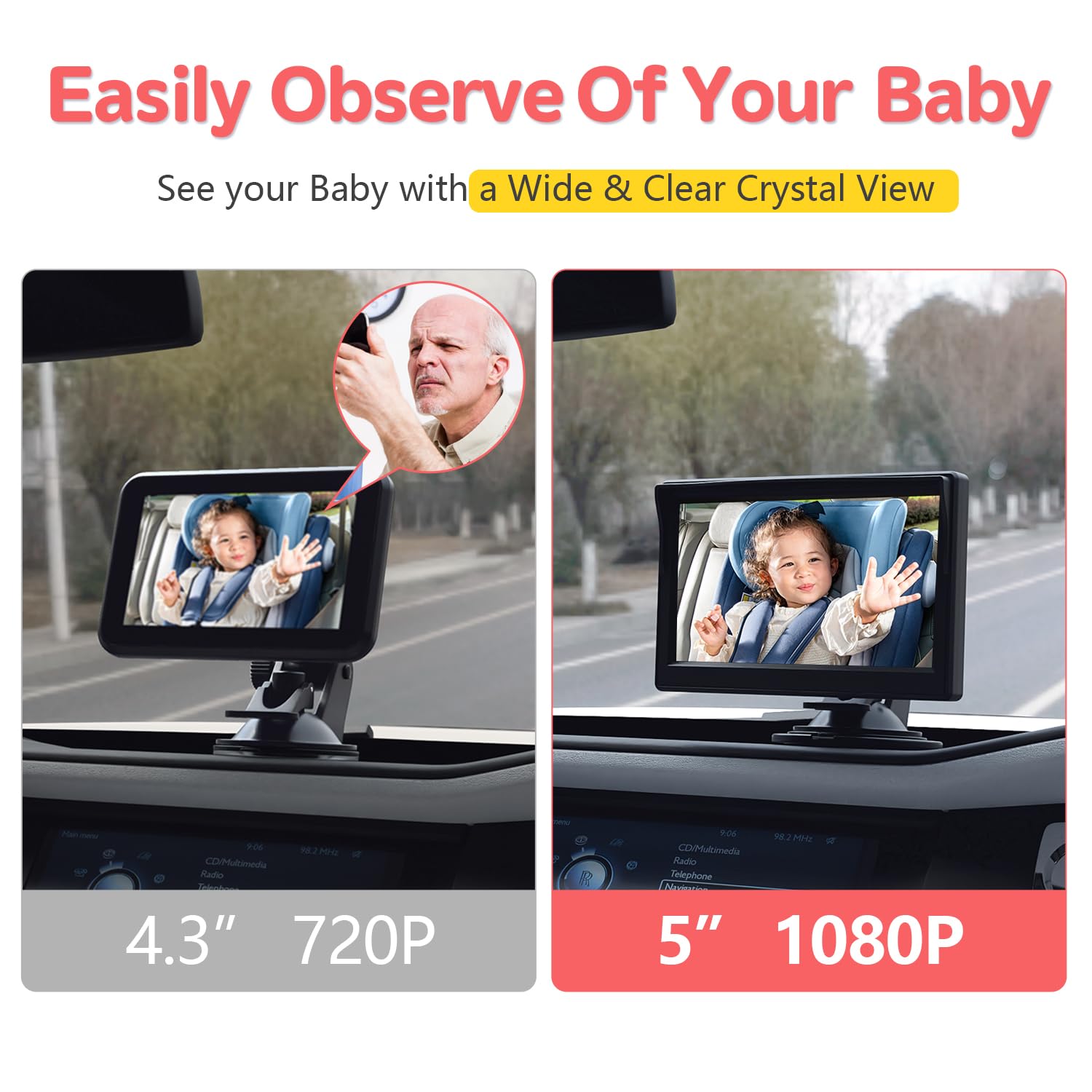 Itomoro dual cameras monitor two children at once.