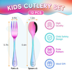 ITITT small forks for toddlers with safe, smooth edges