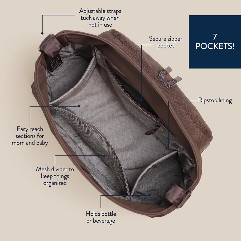 Itzy Ritzy Belong Cargo Caddy bottle pockets hold drinks upright and reachable