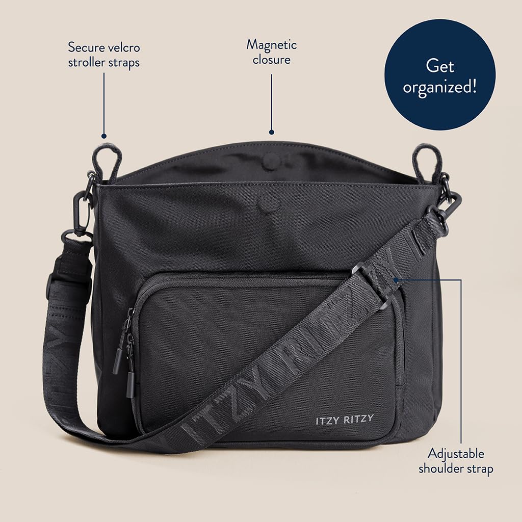 Itzy Ritzy Belong Cargo Caddy exterior pocket with built-in key leash for quick access