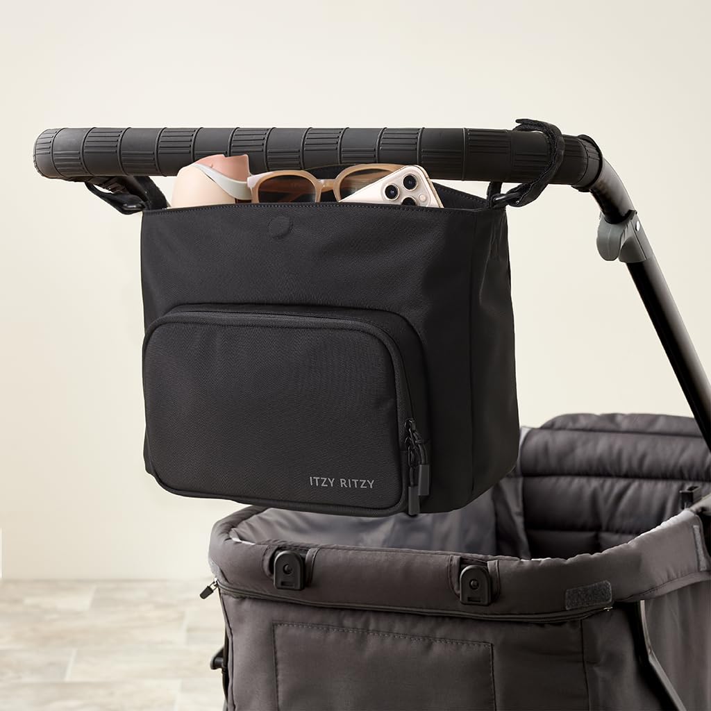Itzy Ritzy Belong Cargo Caddy uses a built-in key leash for easy access