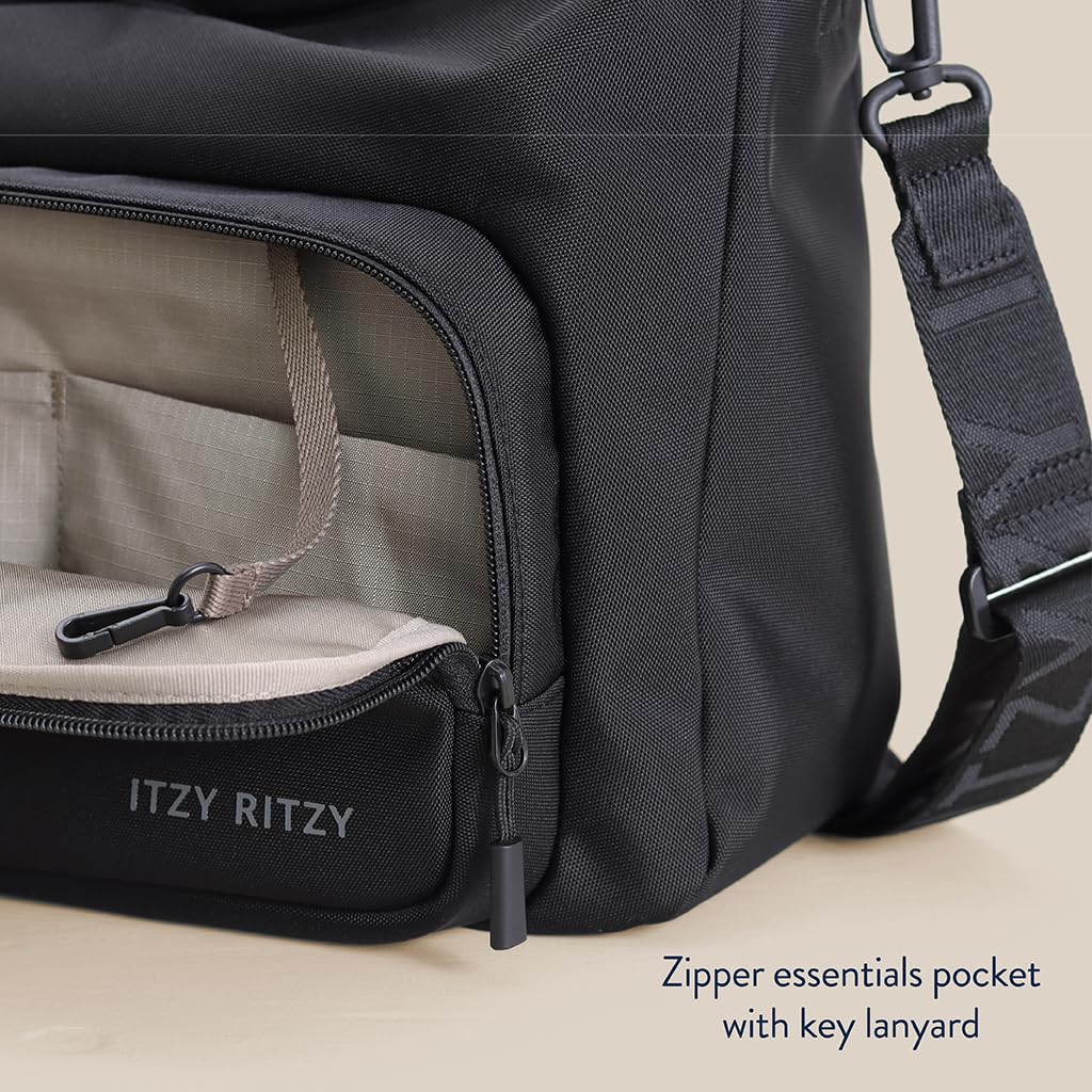 Itzy Ritzy Belong Cargo Caddy ripstop nylon for durable, spill-resistant storage