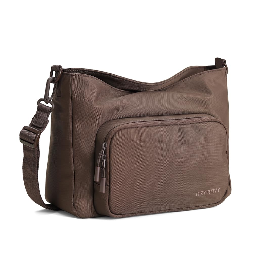 Itzy Ritzy Belong Cargo Caddy attached to a stroller for hands-free outings