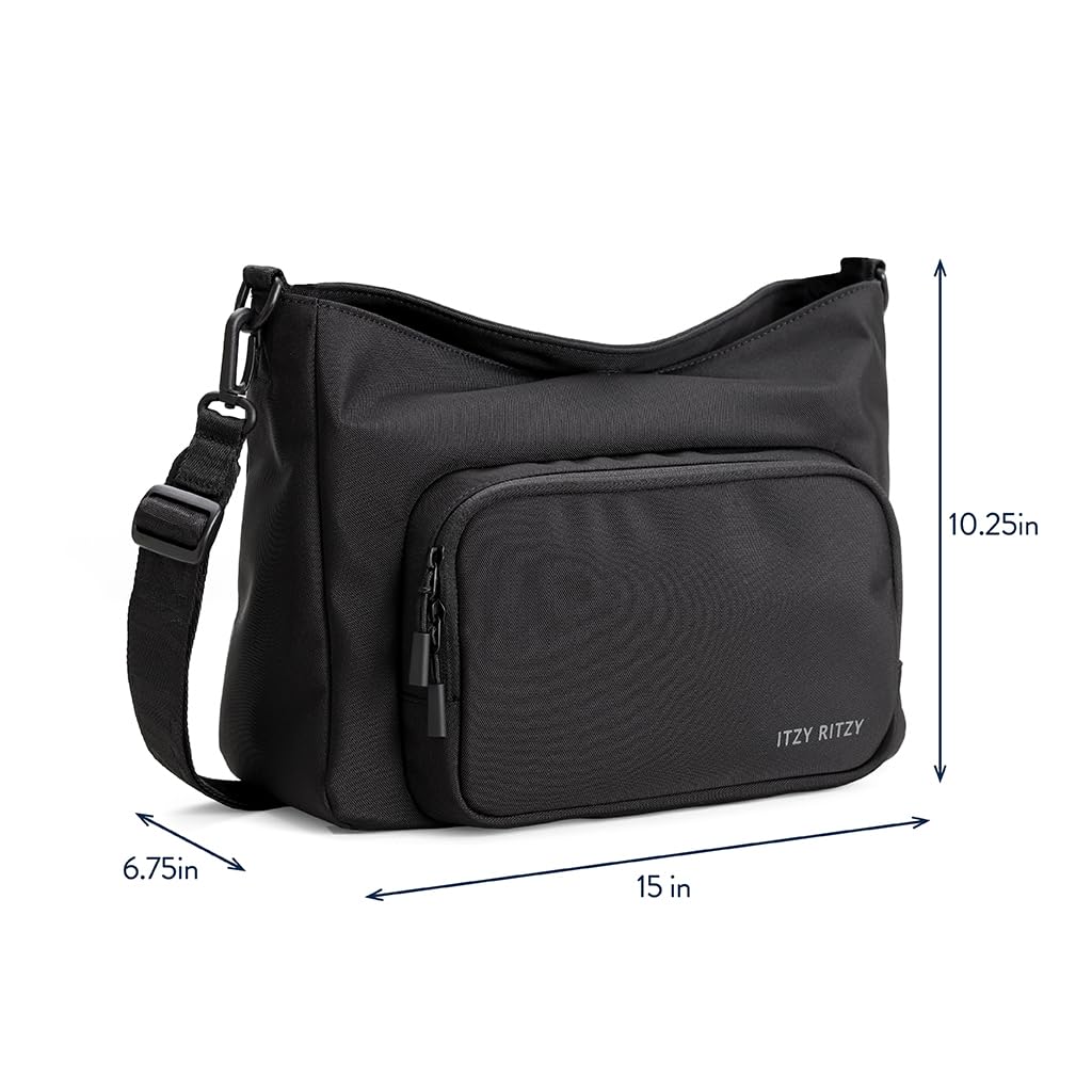 Itzy Ritzy Belong Cargo Caddy includes stroller straps for hands-free setup on the move