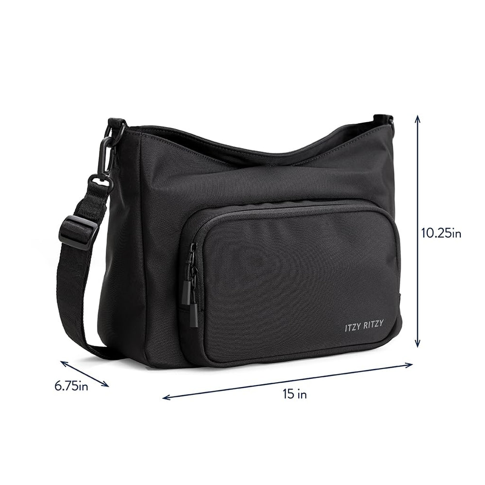 Itzy Ritzy Belong Cargo Caddy includes stroller straps for hands-free setup on the move