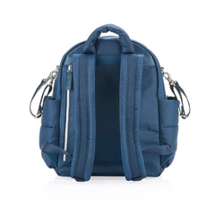Itzy Ritzy Dream Backpack side view shows a lightweight, stylish puffer design.