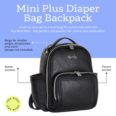 Itzy Ritzy mini plus interior pocket layout highlights 10 organized compartments