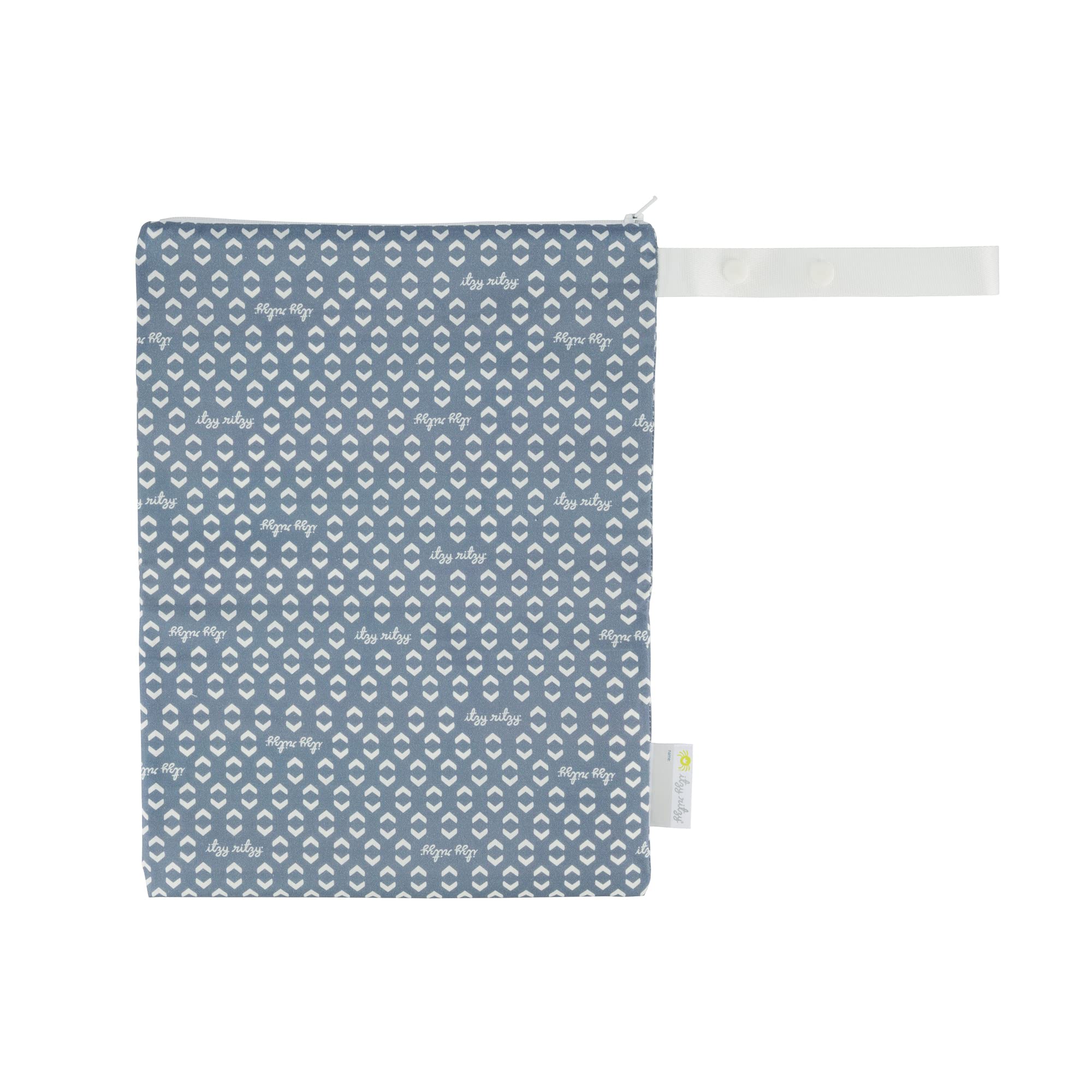 Itzy Ritzy sealed wet bag with handle, secure and portable for travel and gym gear.