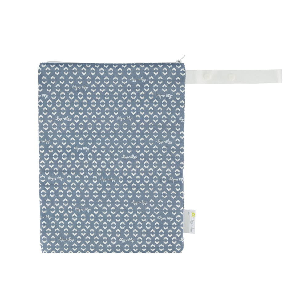 Itzy Ritzy sealed wet bag with handle, secure and portable for travel and gym gear.