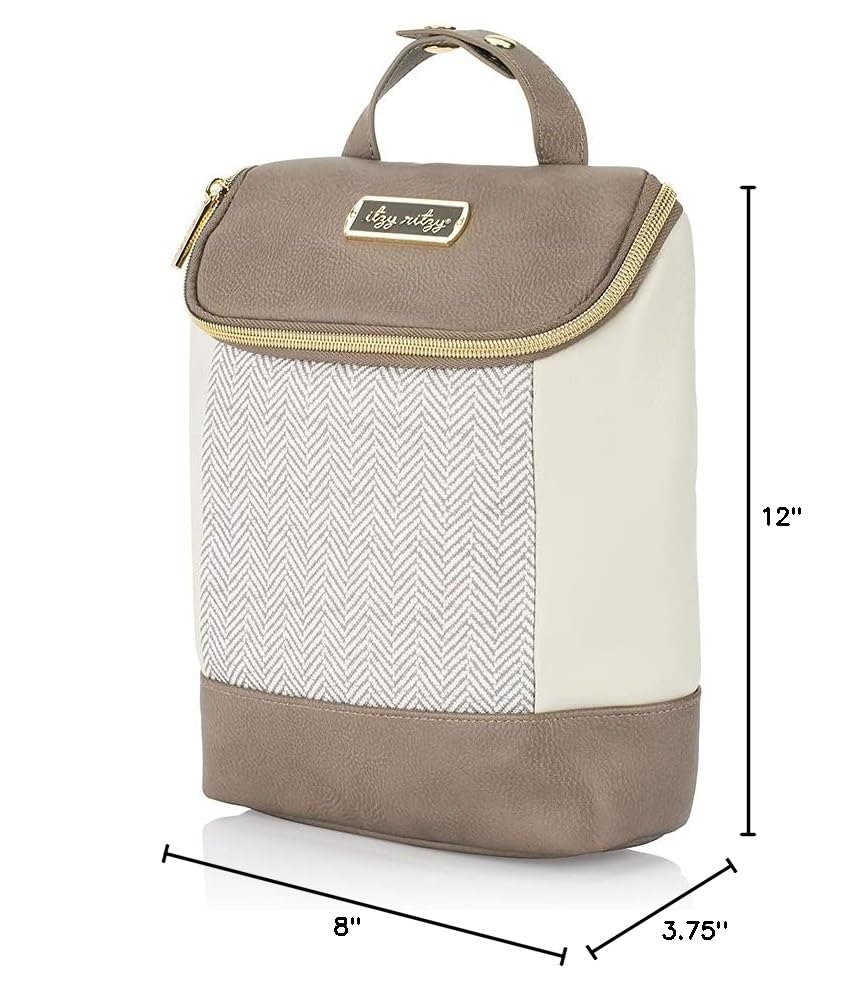 Itzy Ritzy Vanilla Latte bag holds up to three tall bottles