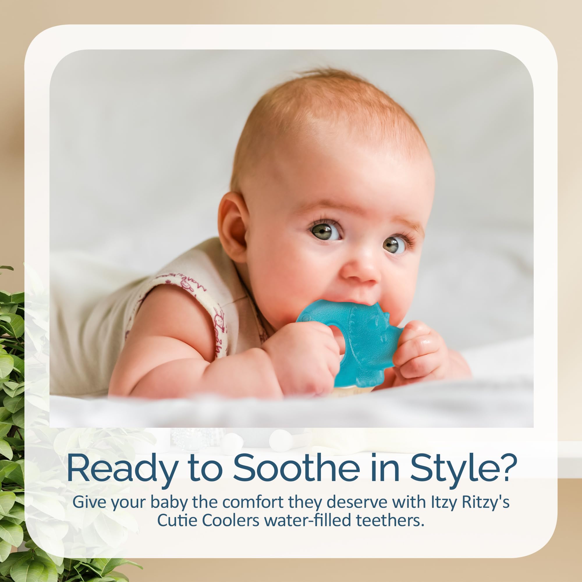 Easy-clean teether wipe with damp cloth and air dry.