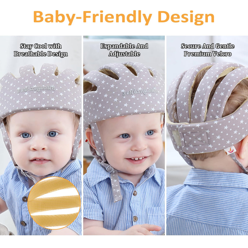 IULONEE 360-degree head protection covers forehead, sides, and back