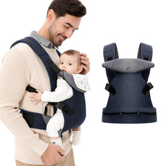 IULONEE 4-in-1 carrier close-up shows soft fabric and reinforced edges for baby comfort.