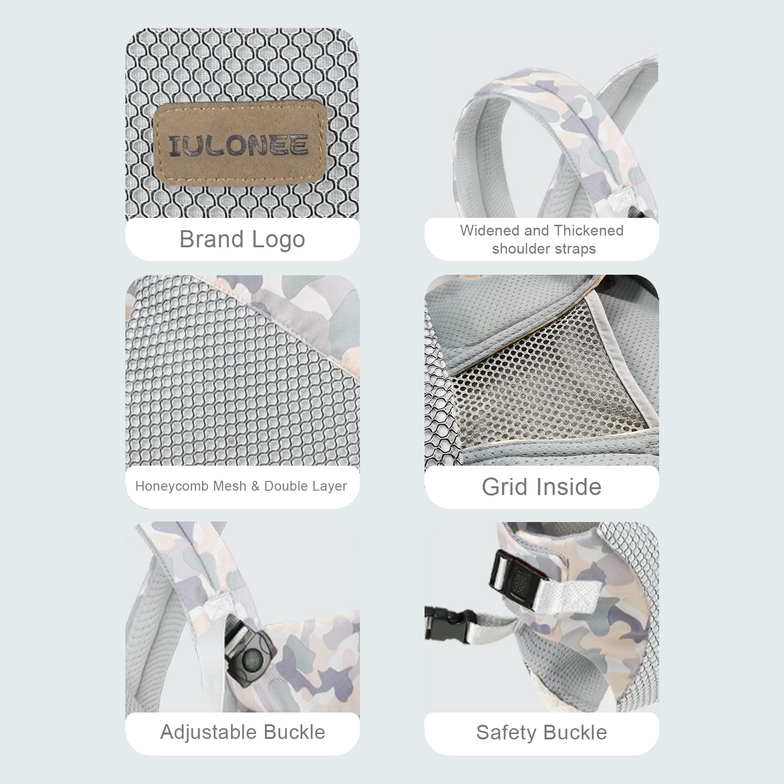 IULONEE baby carrier in back carry for comfortable long wear.