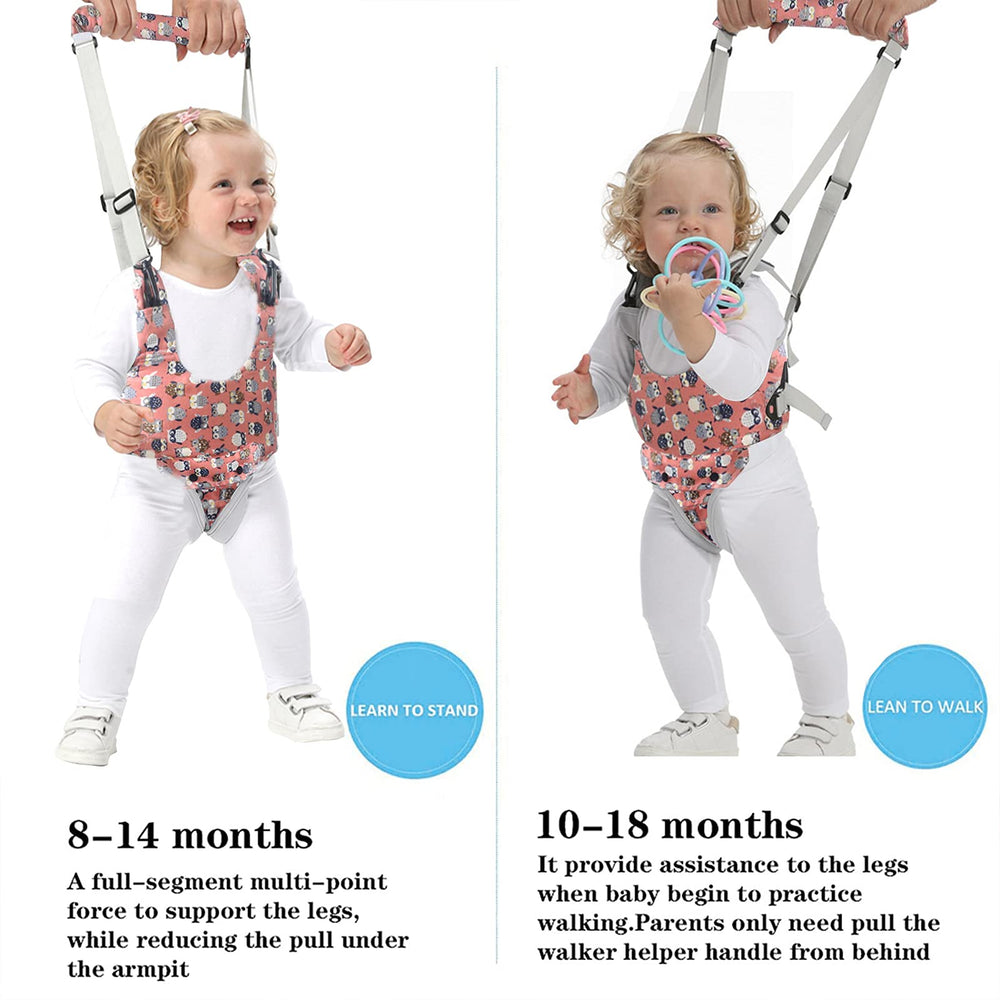 IULONEE walker harness showing detachable crotch pad for flexible use as baby grows