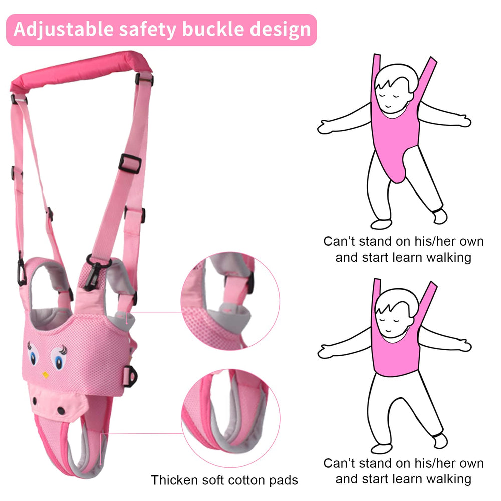 IULONEE pink harness with adjustable straps ensures secure fit