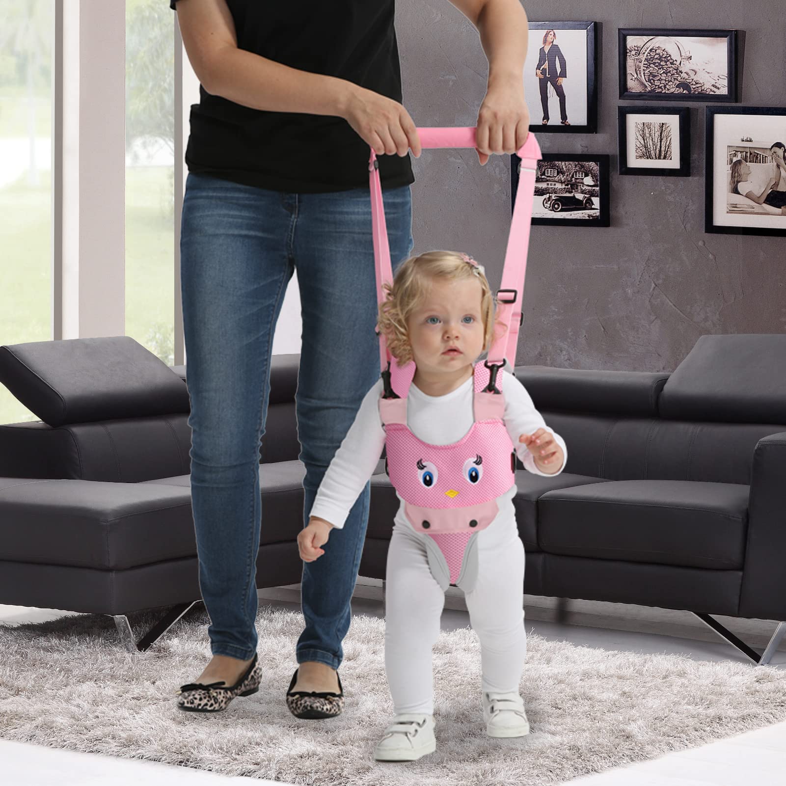IULONEE pink chest belt helps maintain stable posture during early steps
