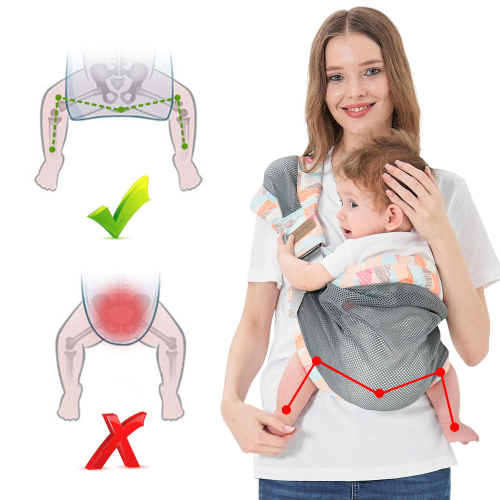 IULONEE Baby Wrap Carrier with adjustable buckle for precise, secure fit.