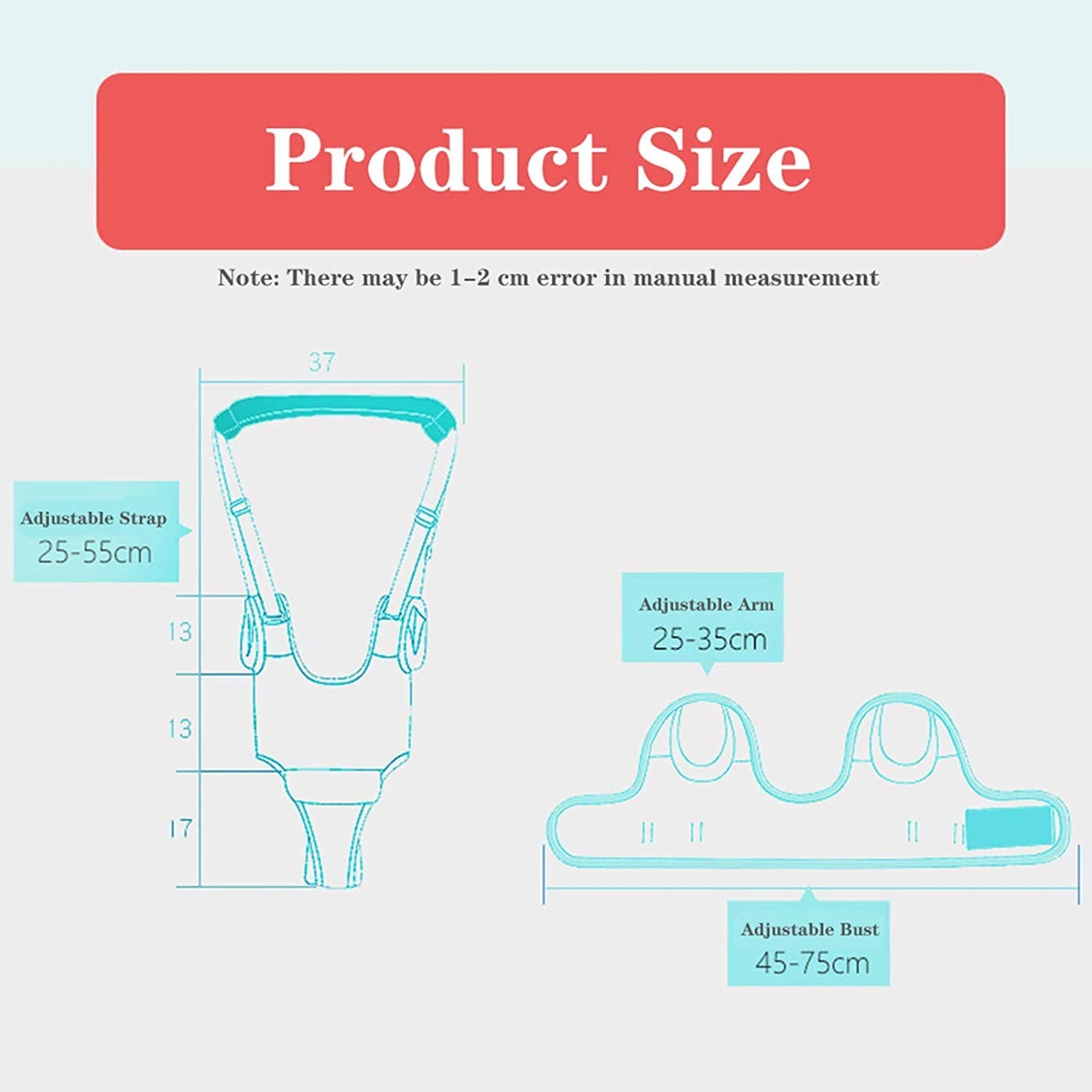 IULONEE breathable cotton-mesh fabric keeps baby cool and comfy.