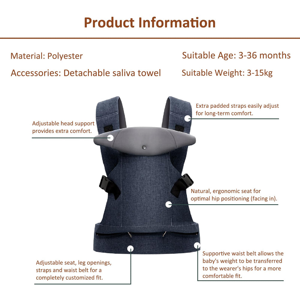 IULONEE promotes close parent-child interaction with secure, hands-free carrying.