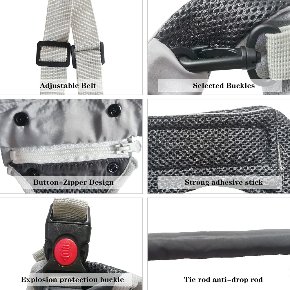 IULONEE secure carabiner and nylon strap improve everyday safety.