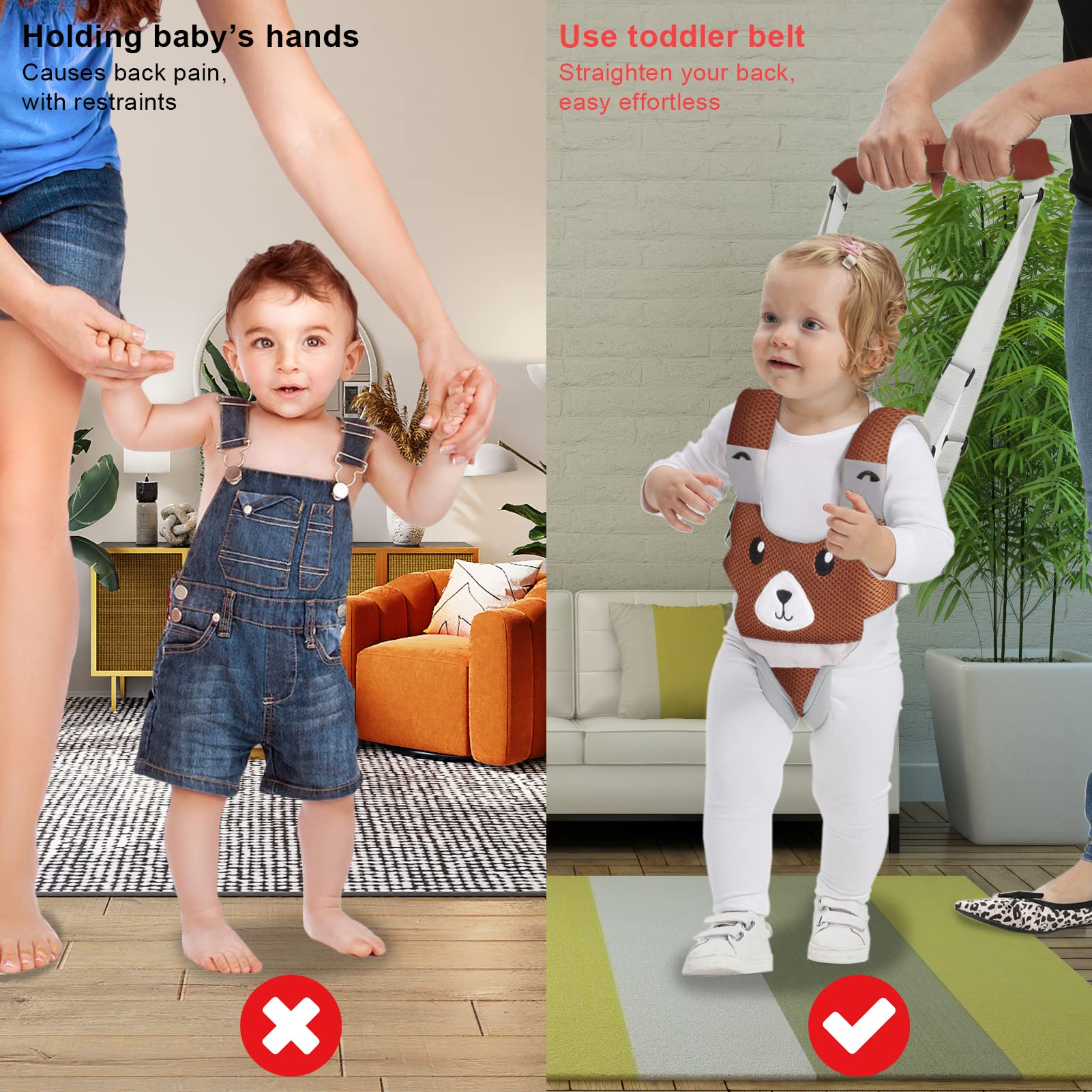 IULONEE Baby Walker suits 11-44 pounds for versatile toddler use.