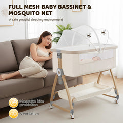 IUVKIMOM bassinet height adjustment to align with most beds.