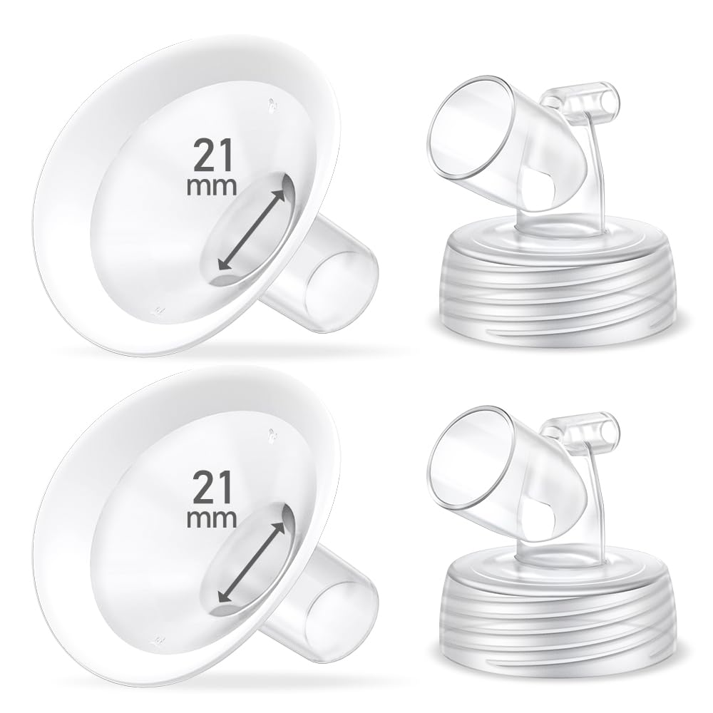 IVARONAL 2-pack 21mm flange with soft rim shield for comfortable pumping