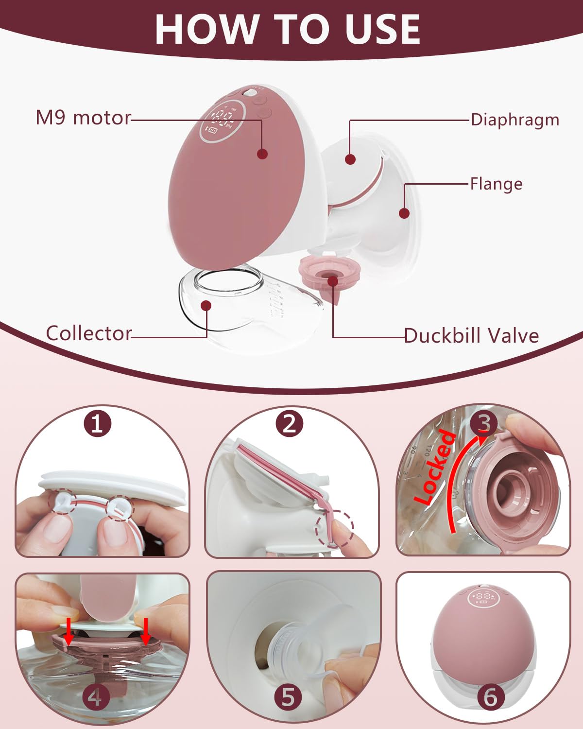 IVARONAL 8-piece pack featuring valves and diaphragms.