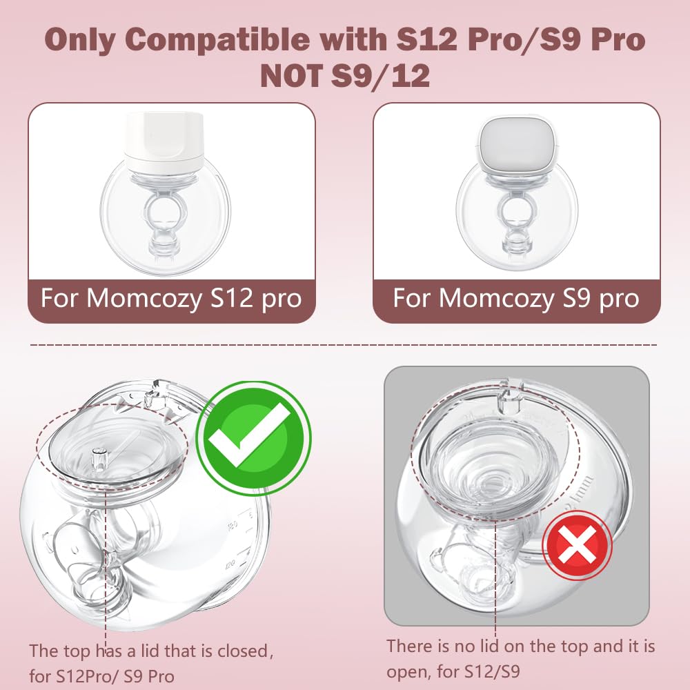 IVARONAL compatible with Momcozy S12 Pro/S9 Pro, ensuring a secure seal and proper fit