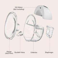 IVARONAL duckbill valve ensures stable milk flow and leak-free operation.