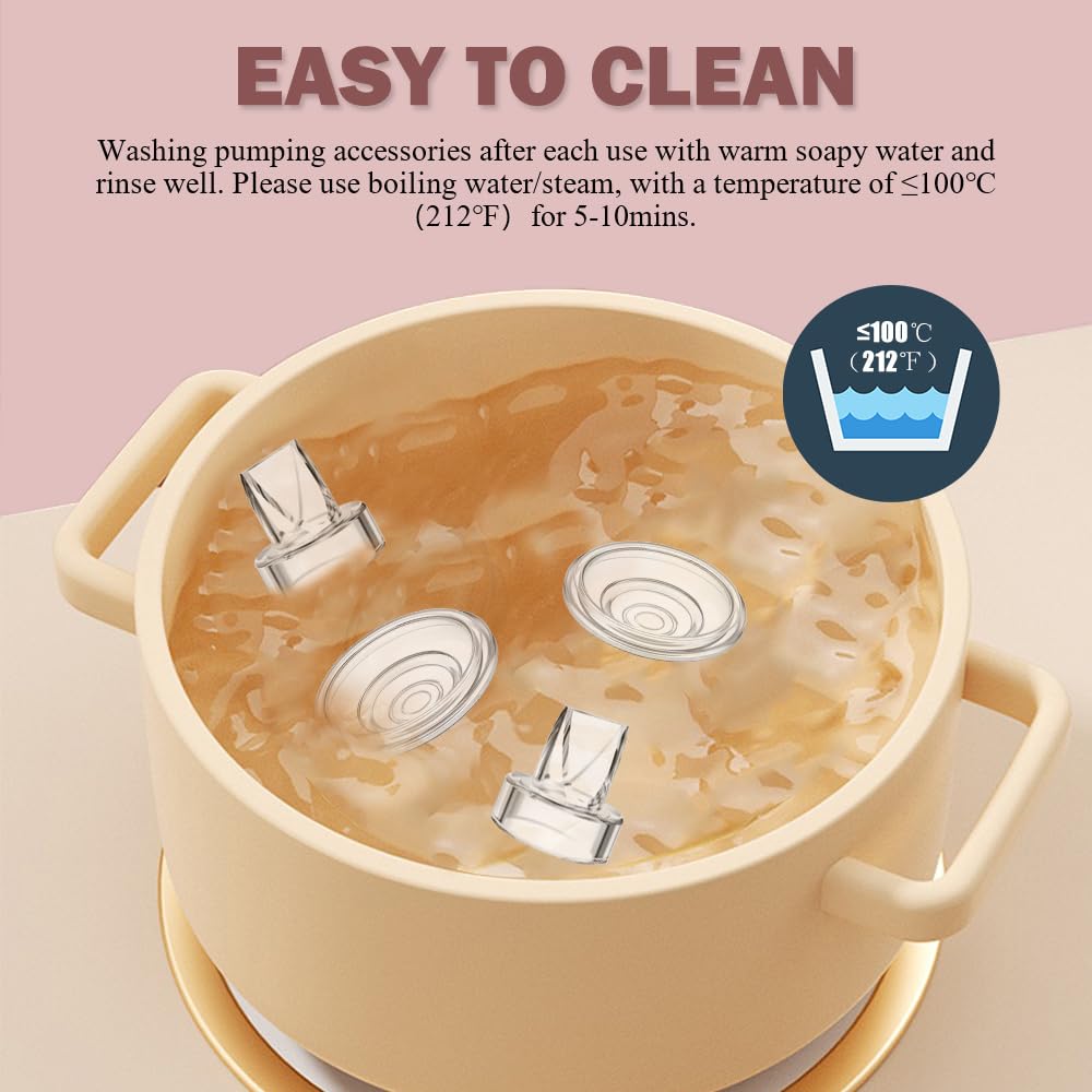IVARONAL easy-clean parts arranged for quick washing after pumping