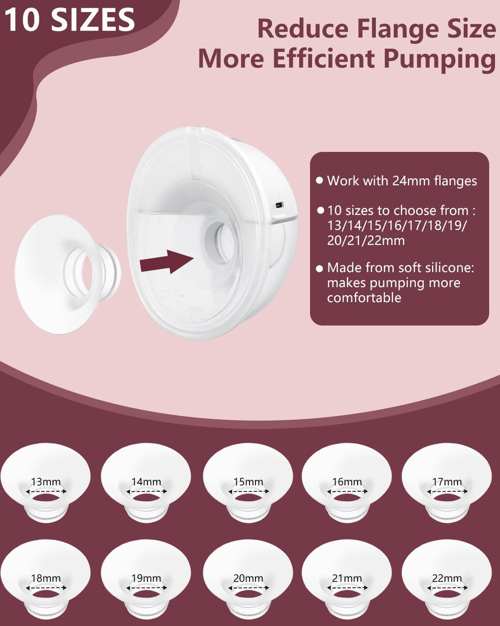 IVARONAL flange insert 18mm cleaning and sterilization ready.