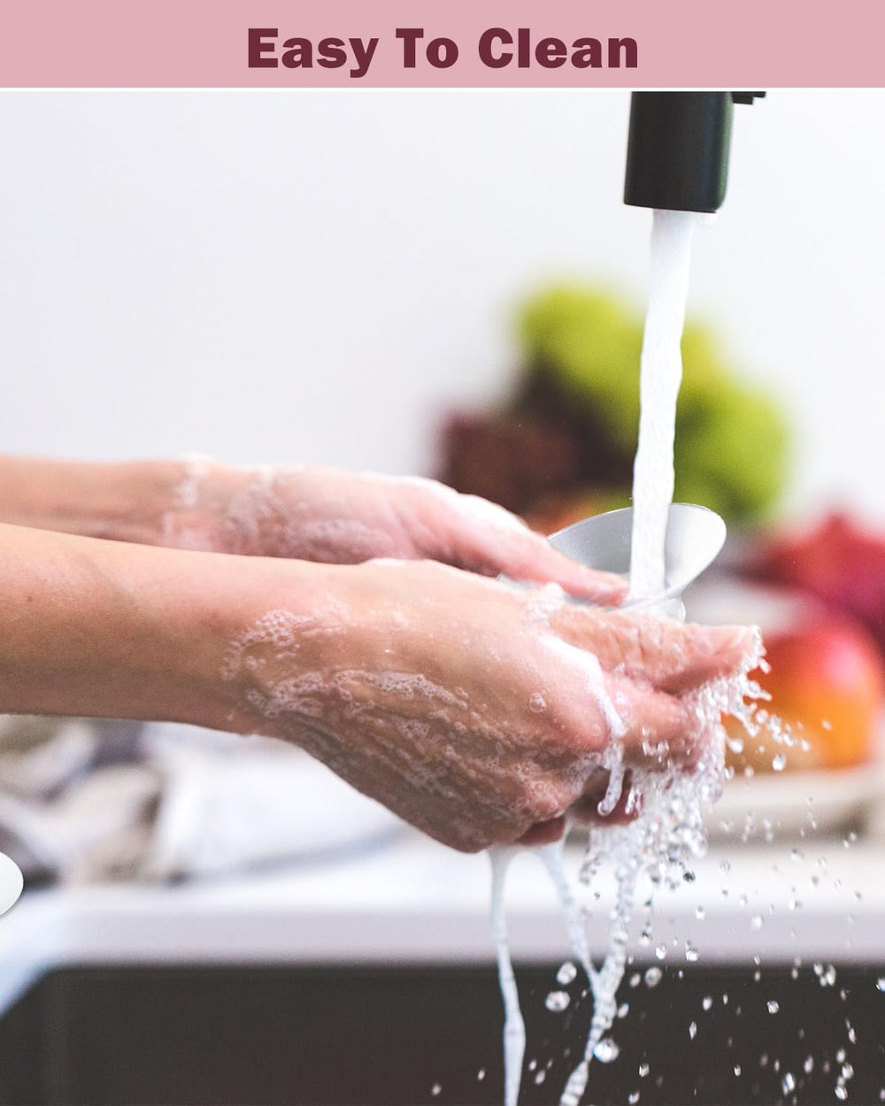 IVARONAL easy-clean flange inserts show quick sanitization