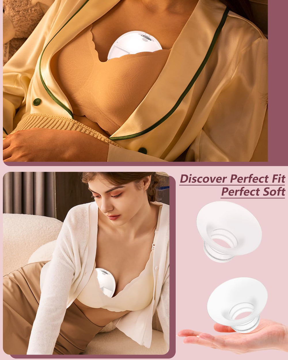 IVARONAL flange insert soft skin contact for comfortable pumping sessions