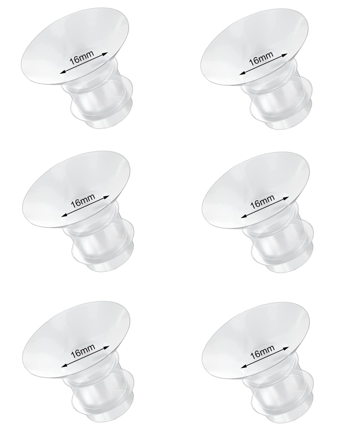 IVARONAL flange inserts 16mm pack for comfortable pumping fit.