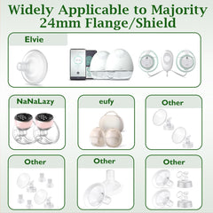 IVARONAL silicone flange inserts offer soft, skin-friendly comfort during pumping.