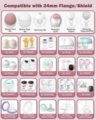 IVARONAL soft silicone 15mm insert supports snug, irritation-free pumping
