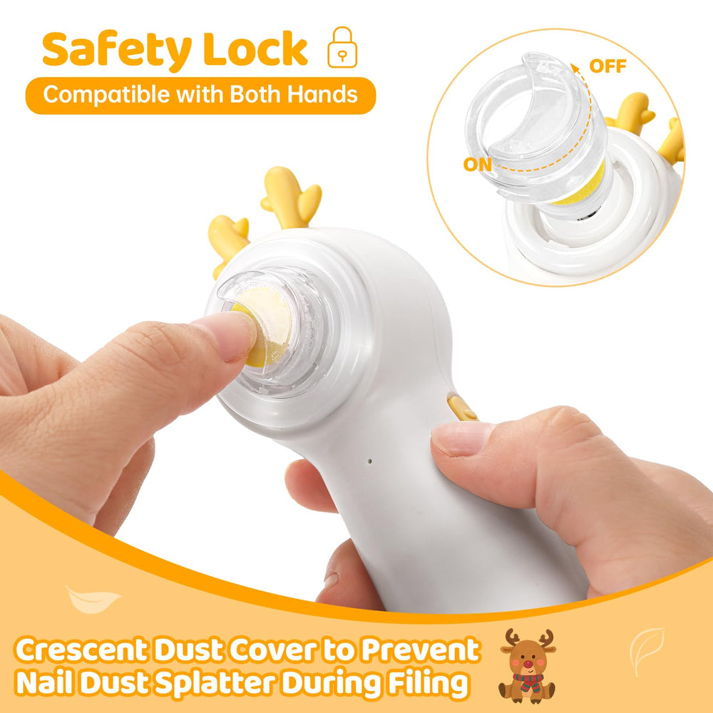 IvyWind dust shield covers to minimize nail dust during filing.
